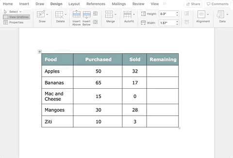 autofit window feature for tables in word