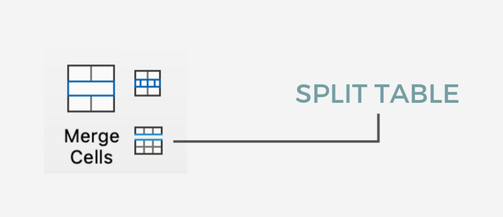 Split table icon